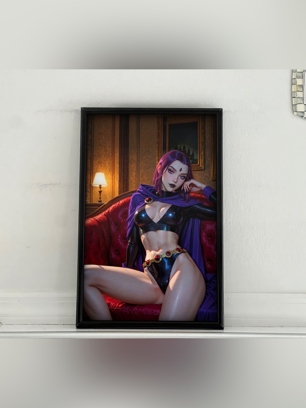 Teen Titans Raven Art pinup girl Poster